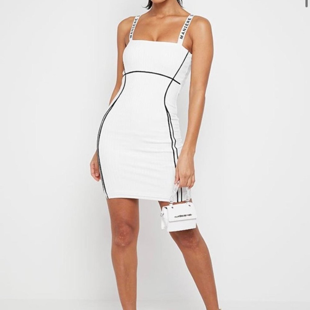 MANIERE DE VOIR WHITE MINI DRESS SZ UK 6 (US-0/2)